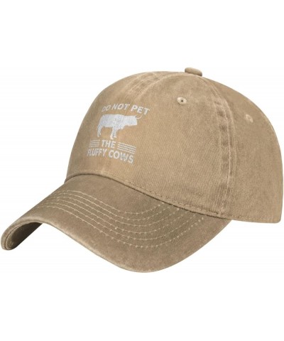 Cows American Bison Mens Baseball Cap Do Not Pet The Fluffy Cows Fashionable Hat for Mens Fashion Hats Natural $13.42 Basebal...