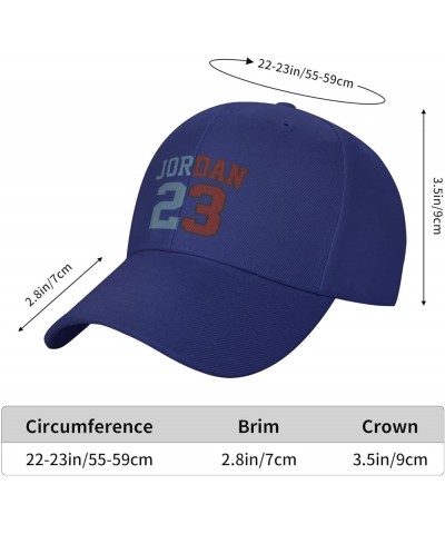 Basketball Fans 23 Jordan Fashion Adjustable Baseball Caps Dad Hats Gift for Men Women Blue $13.27 Baseball Caps