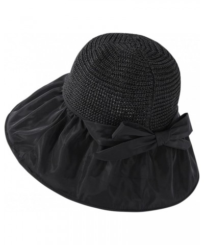 Womens Outdoor Casual Bow Decoration Big Head Design Sun Hat Shelter Hat $10.49 Sun Hats