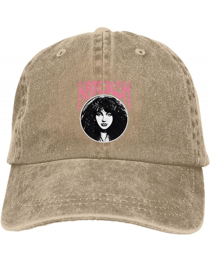 Kate Music Bush Hat Cap Fashion Pattern Custom Trucker Hat Adjustable Washed Denim Baseball Caps Casquette Black Natural $9.2...