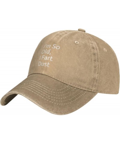 I'm So Old I Fart Dust Unisex Adjustable Cowboy Hat Outdoor Travel Casual Hat Sandwich Hat Natural $17.33 Cowboy Hats