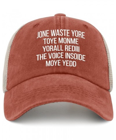 Jone Waste Yore Toye monme yorall rediii The Voice insoide moye yedd Trucker hat USA Cowboy hat AllBlack Womens Saffron02 $9....