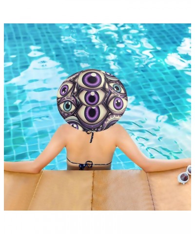 Wide Brim Sun Hat Purple-Blue-Evil-Eye Foldable Beach Hat Bucket Hat $18.17 Sun Hats