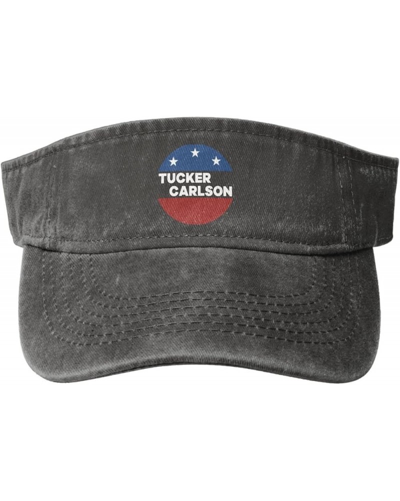 Tucker Carlson 2024 Sports Sun Visor Hat for Men Women,Empty Top Sun Hats for Baseball Running Golf,Black Deep Heather $11.80...