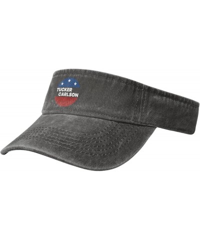 Tucker Carlson 2024 Sports Sun Visor Hat for Men Women,Empty Top Sun Hats for Baseball Running Golf,Black Deep Heather $11.80...