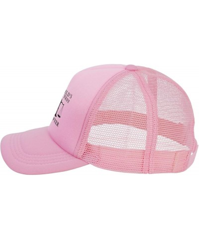 World's Greatest Lawyer Baseball Cap for Men Women Adjustable Mesh Trucker Hat Red Pink $10.31 Baseball Caps