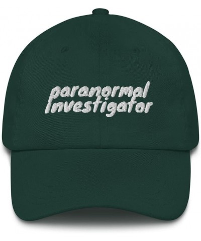 Paranormal Investigator Hat | Ghost Hunting Gear - - Classic Dad Hat - Entertaining Design Spruce $16.96 Baseball Caps