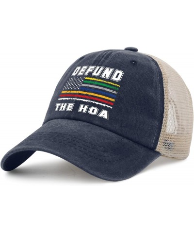 Defund The HOA Hat for Womens with Design Caps for Mens AllBlack Ball Caps Retro for A Fisherman Purplish Blue $11.20 Sun Hats