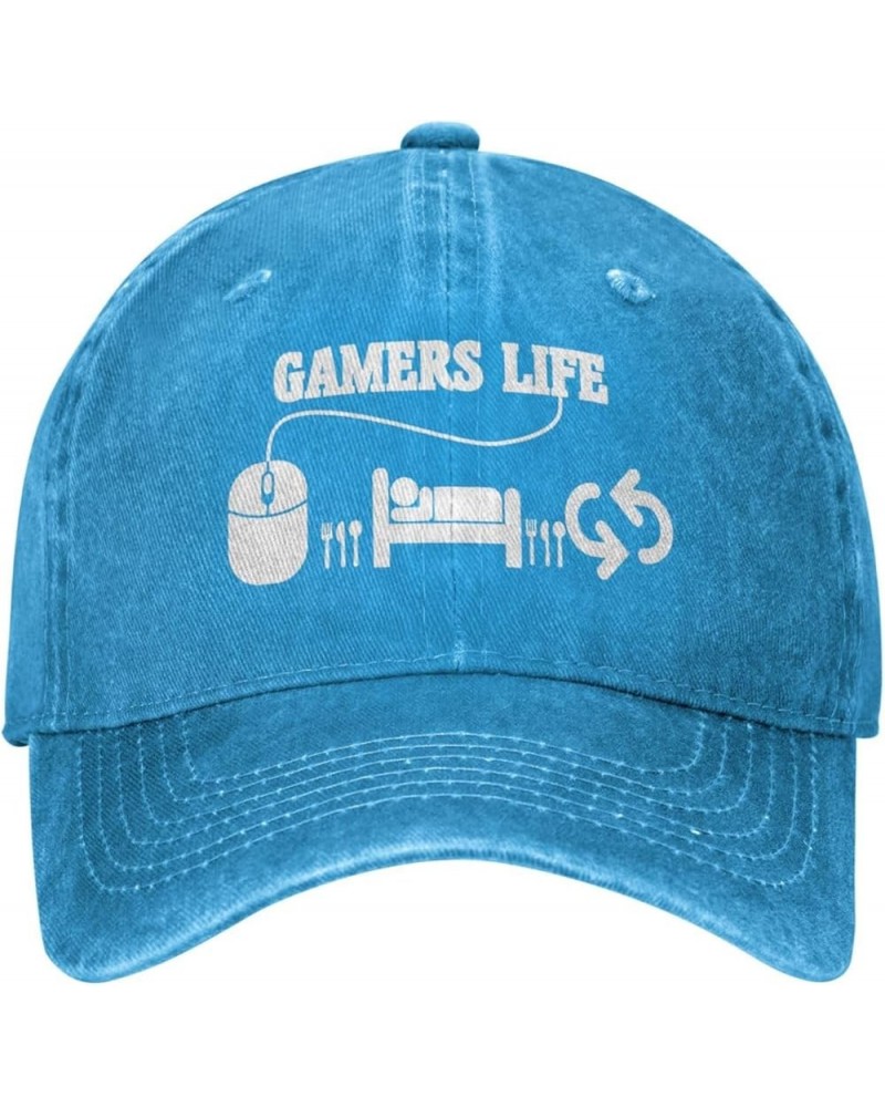 Gamers Life Unisex Classic Vintage Baseball Cap Mens Womens Trucker Hats Blue $9.68 Baseball Caps