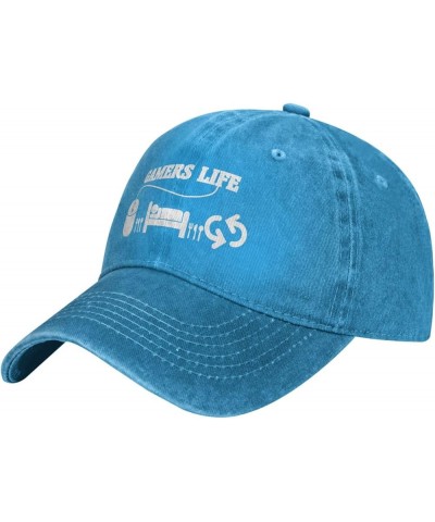 Gamers Life Unisex Classic Vintage Baseball Cap Mens Womens Trucker Hats Blue $9.68 Baseball Caps