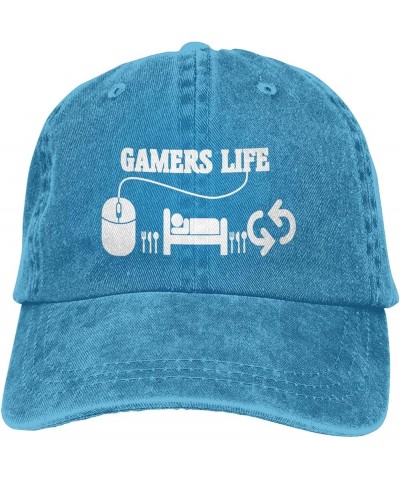 Gamers Life Unisex Classic Vintage Baseball Cap Mens Womens Trucker Hats Blue $9.68 Baseball Caps