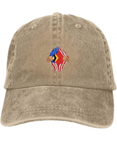 Hand Tear Flag of East Timor Retro Baseball Cap for Women Men Baseball Hat Golf Dad Hats Natural $13.66 Baseball Caps