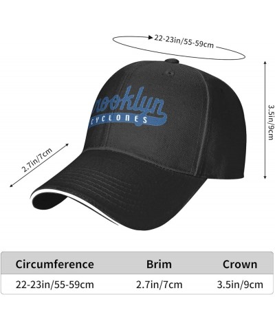 Brooklyn Cyclones Unisex Classic Hat Adjustable Fashion Casquette for Men Women Black $11.94 Baseball Caps