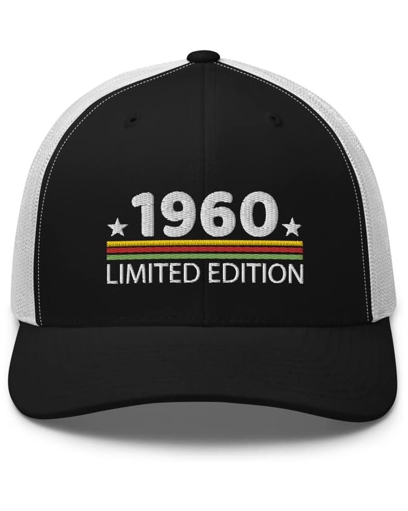 1960 Vintage Retro Embroidered Trucker Hat Cap 62th Birthday Unisex Hat Gift White $15.49 Baseball Caps