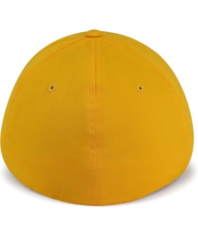 Flexfit Drum Embroidered Baseball Cap High School Band Yellow $12.89 Baseball Caps