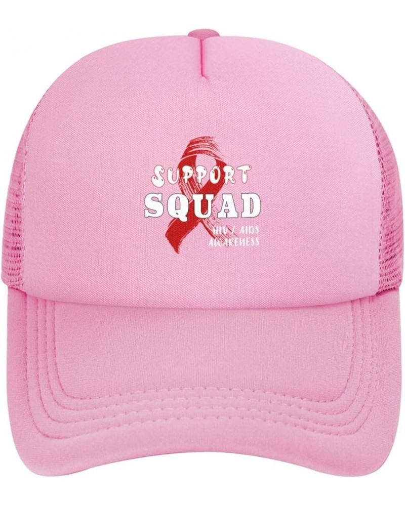 HIV AIDS Awareness Baseball Cap Pink $7.14 Baseball Caps