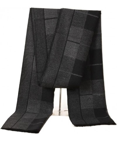 Autumn and winter warm plaid men's scarf cashmere wool soft striped long scarf Styles-40 $10.51 Scarves