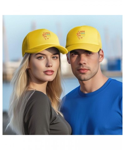 Native Americans Discovered Columbus Mesh Tennis Hat Golf Baseball Cap Summer Cooling Sports Hats Yellow $9.60 Baseball Caps