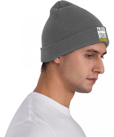 Im Bob Doing Bob Things Fashionable Knitted Hats Cozy Elegance for Men Women8 Deep Heather $12.71 Skullies & Beanies