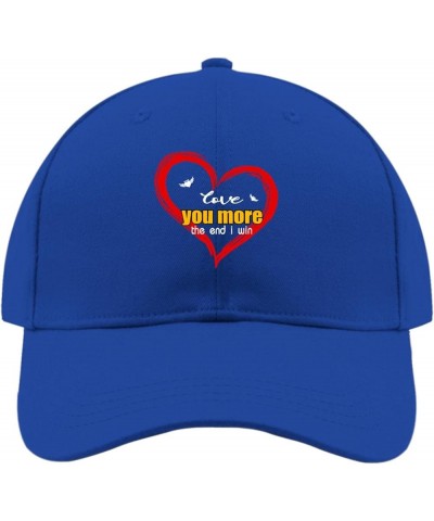 Love youu More The endd i Win Sun hat Womens America hat Womens Golf hat Gifts for Women Workout Cap Blue $10.85 Sun Hats