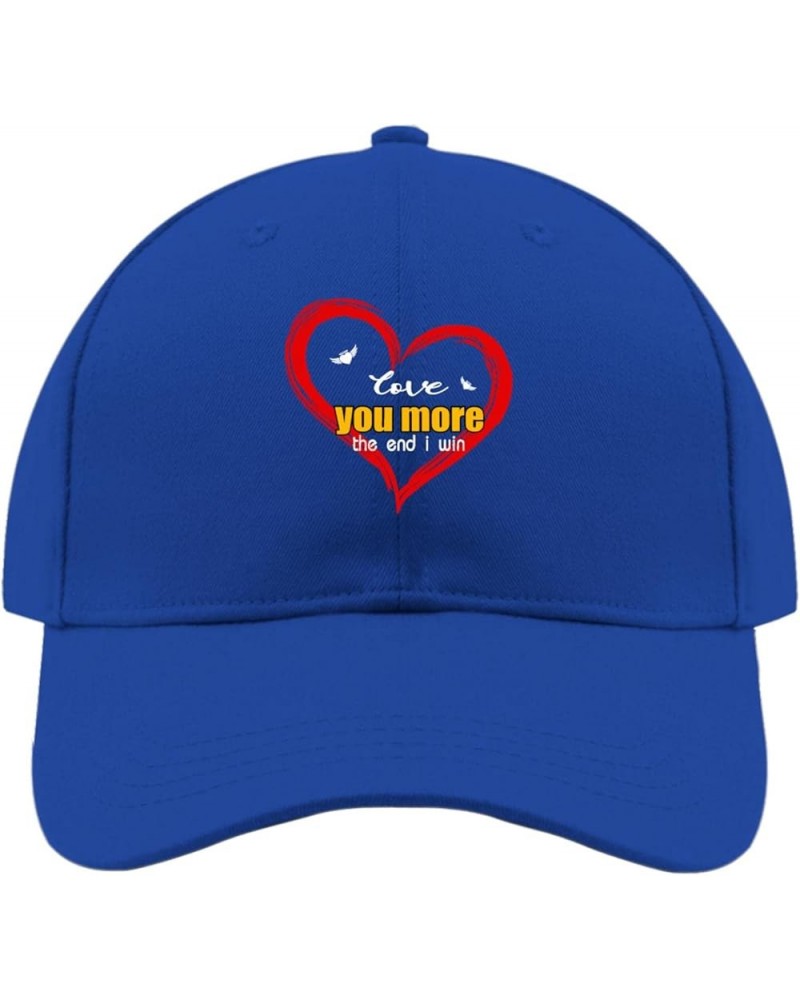 Love youu More The endd i Win Sun hat Womens America hat Womens Golf hat Gifts for Women Workout Cap Blue $10.85 Sun Hats