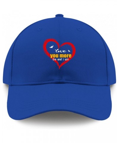 Love youu More The endd i Win Sun hat Womens America hat Womens Golf hat Gifts for Women Workout Cap Blue $10.85 Sun Hats