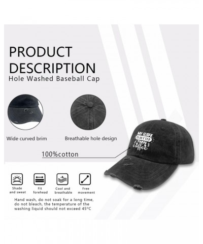 My Wife is Hotter Than My Coffee Sun Hat Trucker Hat Women AllBlack Mens Hats and Caps Gifts for Daughter Baseball $18.65 Sun...