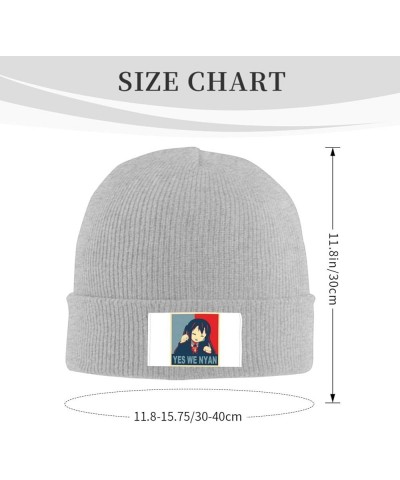 K-On!S Knit Hat Cap Knitted Cuffed Cap for Super Warmth in Winter Black Gray $8.63 Skullies & Beanies