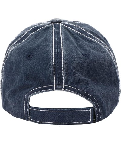 Baseball Cap Men Hat Black Baseball Dad Hats Washed Distressed Hats Adjustbale Trucker Hat Snapback Cap Blue $8.58 Baseball Caps