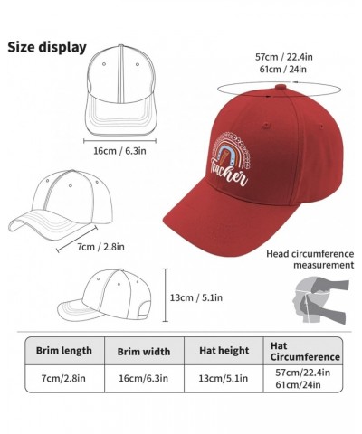 Cowboy hat Center Teacher Men's Sun hat Mens Trucker hat Gifts for Girlfriends Golf Cap Red $10.93 Cowboy Hats