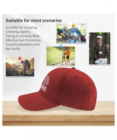 Cowboy hat Center Teacher Men's Sun hat Mens Trucker hat Gifts for Girlfriends Golf Cap Red $10.93 Cowboy Hats