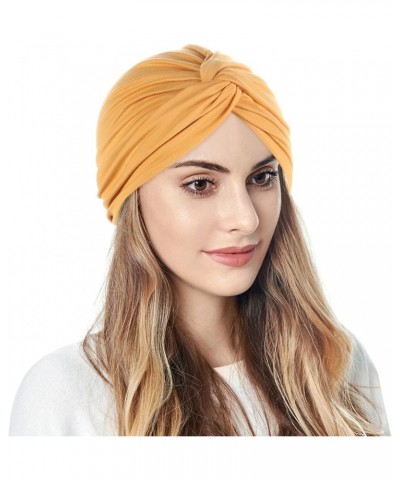 Chemo Headwear Turbans for Women Long Hair Head Scarf Headwraps Cancer Hats Yellow $6.53 Skullies & Beanies