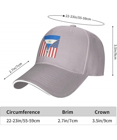 Nicaragua Nicaraguan Flag Baseball Cap Gray $11.33 Baseball Caps