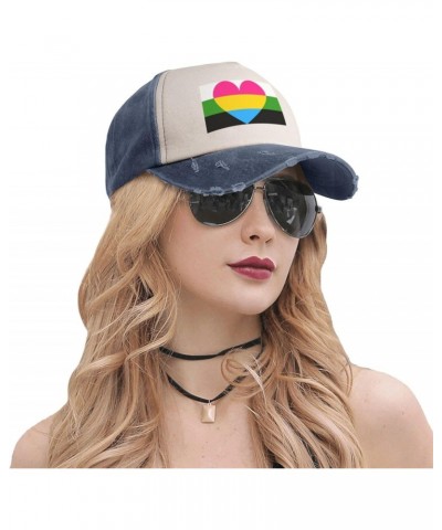 Pansexual Neutrois Pride Flag Baseball Cap Adult Adjustable Casual Duck Tongue Hat Golf Caps Trucker Hats Navy Blue $13.37 Ba...