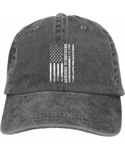 American Flag Mechanical Engineer Dad Hat Vintage Baseball Cap for Men Women Hats Gifts Trucker Caps Deep Heather $9.33 Baseb...