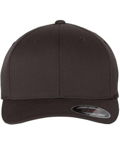 Wooly Combed Twill Fitted Baseball Cap Darkgrey $15.98 Baseball Caps