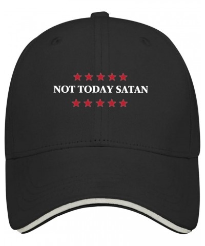 Not Today Satan Hats Hat Mesh Hat AllBlack Womens Baseball Caps Gifts for Women Golf Cap Allblack $11.03 Sun Hats