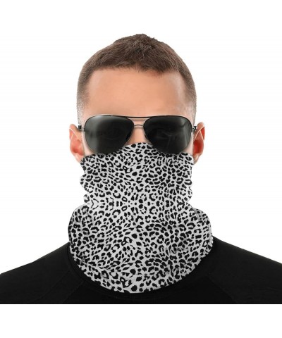 2pcs Elastic Seamless Face Mask Bandana Neck Gaiter Shields Outdoor Sun Protection Headwear Headband for Men Women Snow Leopa...