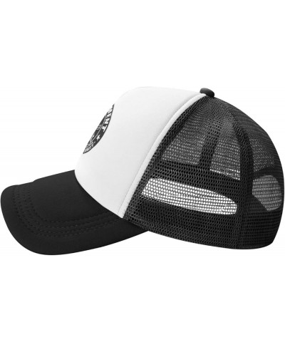 2nd Amendment Skull Trucker Hat - Mesh Baseball Snapback Cap for Men Or Women Outdoors Black Black $16.90 Baseball Caps