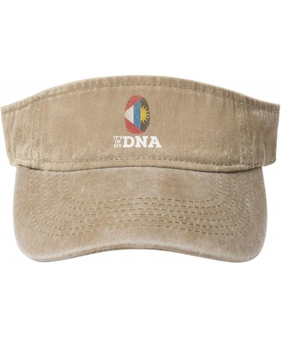 Antigua and Barbuda It's in My DNA Sun Visor Hats for Women Men Adjustable Sports Sun Hats Cotton Golf Cap Natural $12.87 Visors