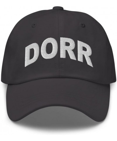 Dorr Michigan Hat Dorr MI Cap Embroidered Dad Hat Adjustable Strap Closure Unisex Dark Grey $22.39 Baseball Caps