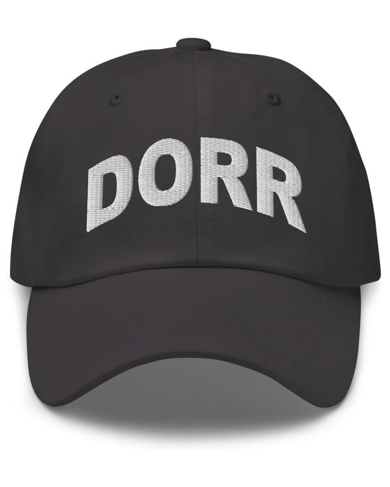 Dorr Michigan Hat Dorr MI Cap Embroidered Dad Hat Adjustable Strap Closure Unisex Dark Grey $22.39 Baseball Caps