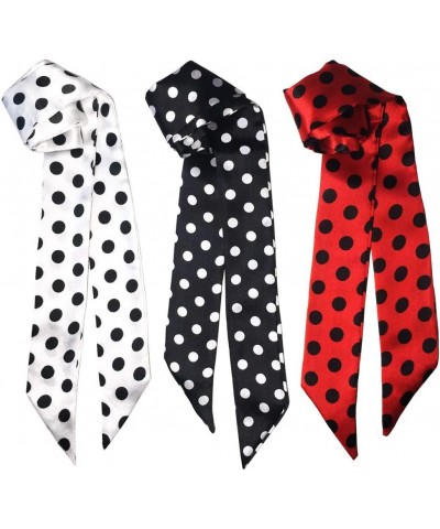 2/6/10Pack Scarf Bags for Women Handbag Scarfs Band Hair Neck Scarves Fashion Gifts Red Point-3pcs $7.37 Scarves