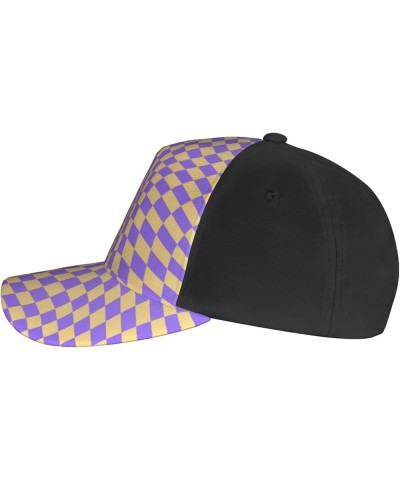 Trucker Hat, Cartoon Checkerboard Baseball Cap, Adjustable, Suitable for Daily Travel for Adults and Teenagers Checkerboard B...