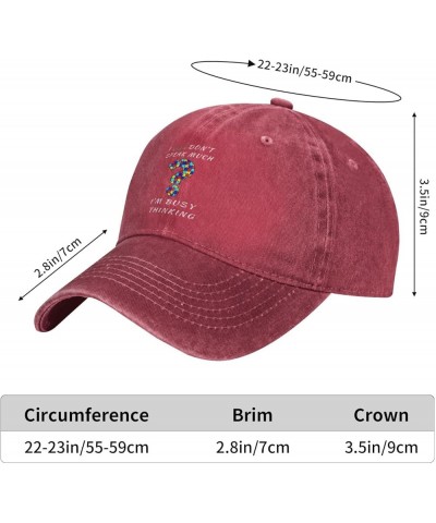 Autism Awareness Autistic Mental Health Support Baseball Cap Casquette Hat for Men Women Red $9.28 Baseball Caps