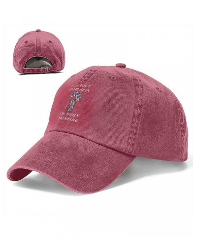 Autism Awareness Autistic Mental Health Support Baseball Cap Casquette Hat for Men Women Red $9.28 Baseball Caps