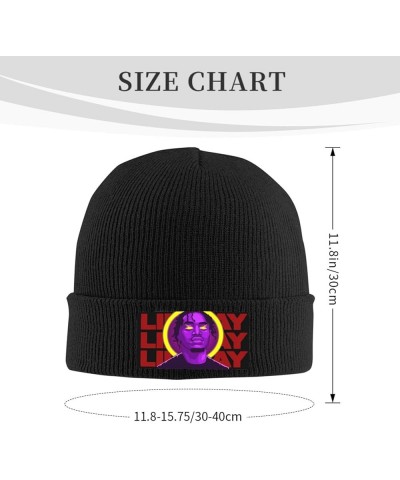 Lil Music Tjay Knitted Hat Daily Beanie Hats Fashion Skull Cap Winter Warm Cuffed Caps for Men Women Black Black $9.09 Skulli...