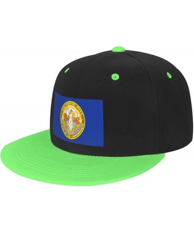 Flag of Southbridge, Massachusetts Baseball Cap for Men Women Snapback Hat Adjustable Flat Bill Hats Green $10.63 Baseball Caps