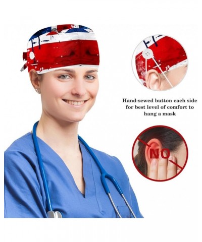 Nursing Hats,Working Cap with Buttons and Cotton Sweatband U881z0blfo $8.36 Skullies & Beanies