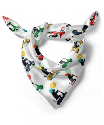 Motorcycle Hairscarf, Dog on the Scooter, Head Wrap Multicolor $17.35 Scarves